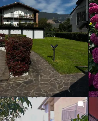 Giardino curato con prato e siepi